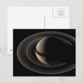 Backlit_Saturn_from_Cassini_Orbiter_2007_May_9 Briefkaart (Voorkant / Achterkant)