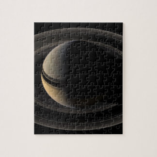 Backlit Saturn from Cassini Orbiter Legpuzzel