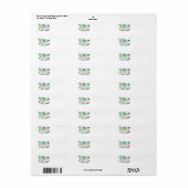 Backlit Zee Glass Return Address Label (Full Sheet)