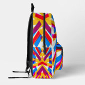Backpack, An elegant multicolor stripes pattern Bedrukte Rugzak (Links)
