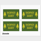 Backpack Banff Rechthoekige Sticker (Vel)