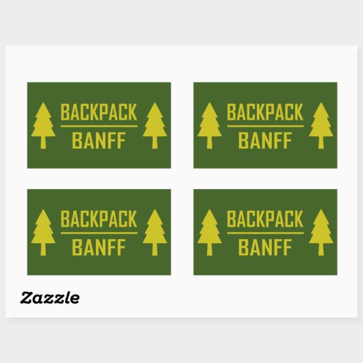 Backpack Banff Rechthoekige Sticker (Vel)