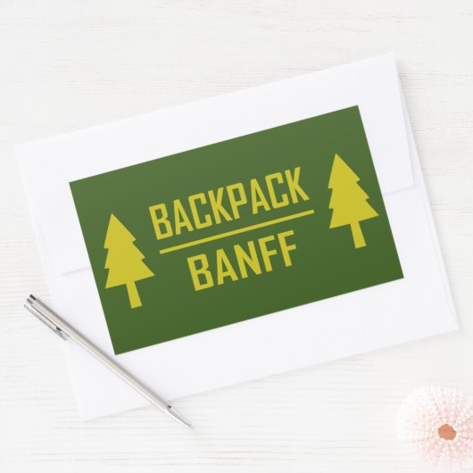 Backpack Banff Rechthoekige Sticker (Envelop)