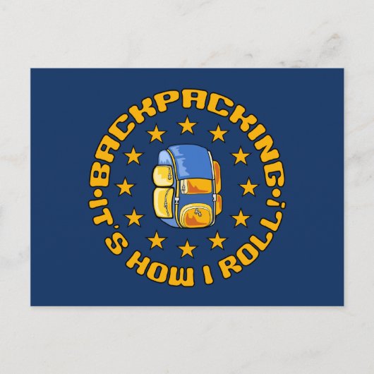 BACKPACK-briefkaart - pas aan Briefkaart (Voorkant)