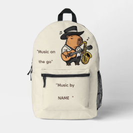 Backpack – Capybara Music Vibes
Bedrukte Rugzak