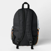 Backpack “Electric Dream Owl” – Night Vision Act. Bedrukte Rugzak (Achterkant)