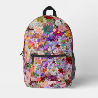 backpack flowers bedrukte rugzak