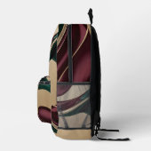 Backpack in stylish abstract graphic bedrukte rugzak (Rechts)