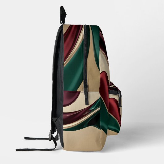 Backpack in stylish abstract graphic bedrukte rugzak (Links)