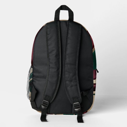 Backpack in stylish abstract graphic bedrukte rugzak (Achterkant)