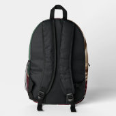 Backpack in stylish abstract graphic bedrukte rugzak (Achterkant)