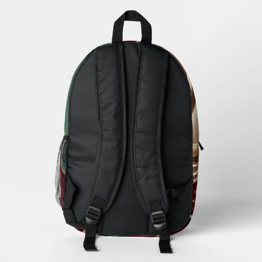 Backpack in stylish abstract graphic bedrukte rugzak (Achterkant)