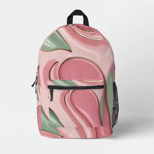 Backpack in stylish graphic bedrukte rugzak (Voorkant)