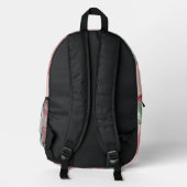 Backpack in stylish graphic bedrukte rugzak (Achterkant)
