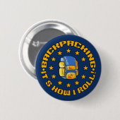 BACKPACK-knop Ronde Button 5,7 Cm (Voorkant /achterkant)