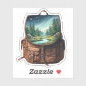 Backpack Lake Vinyl Sticker | Die-Cut Sticker (Vel)