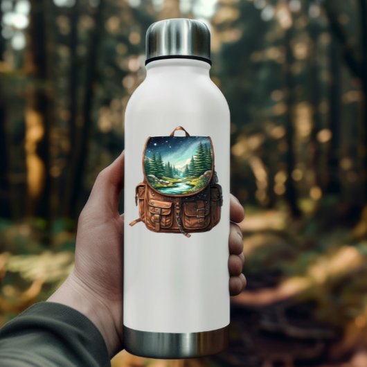 Backpack Lake Vinyl Sticker | Die-Cut Sticker