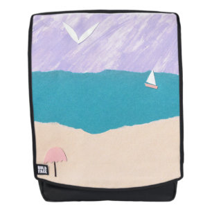 Backpack met ontwerp voor zowel strand als oceaan