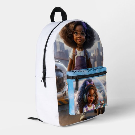 BACKPACK – Panola Adventures “Dream Big” Global Ex Bedrukte Rugzak (Achterkant Hoek Links)