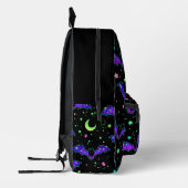 Backpack - "Purple Bats" Bedrukte Rugzak (Links)