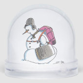 Backpack Snowman snow globe Sneeuwbol (Achterkant)