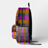 Backpack - Stripe Tri-Gradient Edge Bedrukte Rugzak (Rechts)