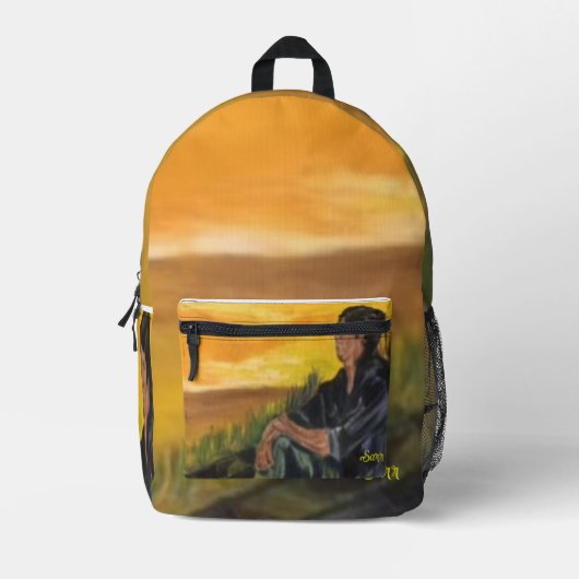 Backpack : Thinking within The Morning Sunrise . Bedrukte Rugzak (Voorkant)