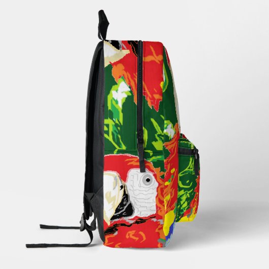 Backpack : Traveling Parrot Bedrukte Rugzak (Links)