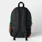 Backpack  :  Traveling Parrot  Bedrukte Rugzak (Achterkant)