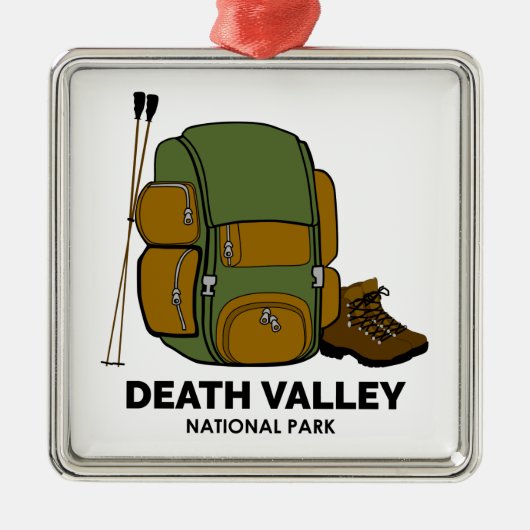 Backpack van het Nationaal Park van Death Valley Metalen Ornament (Voorkant)