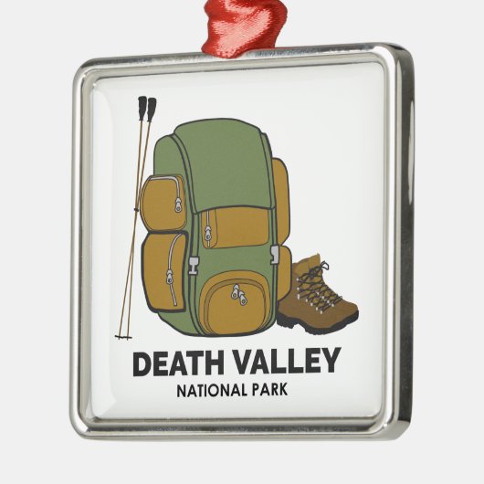 Backpack van het Nationaal Park van Death Valley Metalen Ornament (Links)