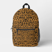 Backpack with a leopard print design  bedrukte rugzak (Voorkant)