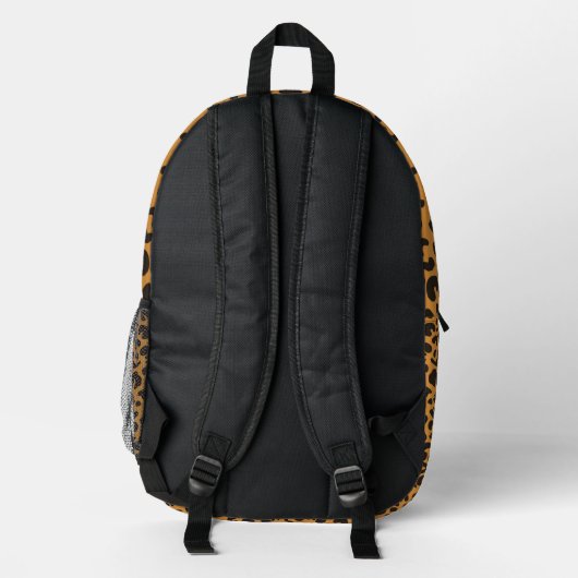 Backpack with a leopard print design bedrukte rugzak (Achterkant)