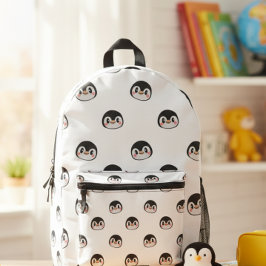 Backpack with a very cute penguin design bedrukte rugzak