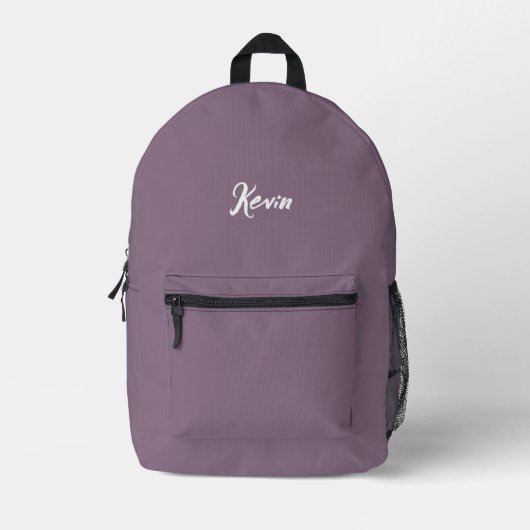 backpack with initials of the name, school bag bedrukte rugzak (Voorkant)
