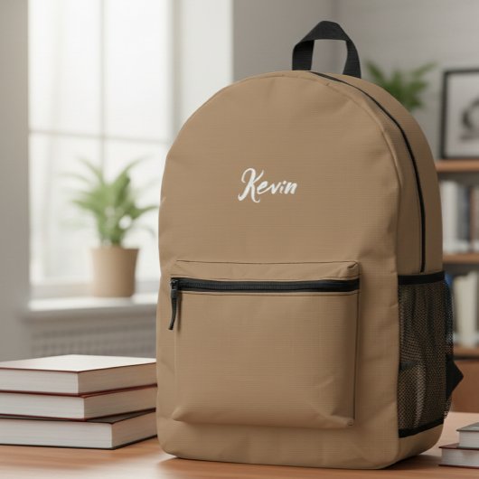 Backpack with initials of the name, school bag bedrukte rugzak