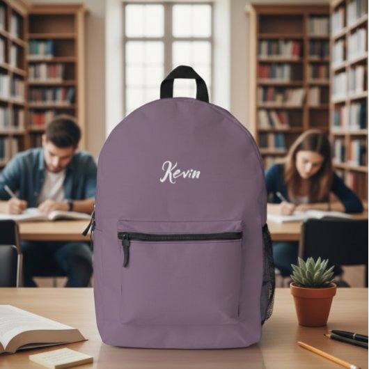 backpack with initials of the name, school bag bedrukte rugzak