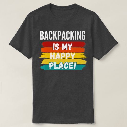 Backpackaging Lover Giften Backpackaging is mijn H T-shirt (Design voorkant)