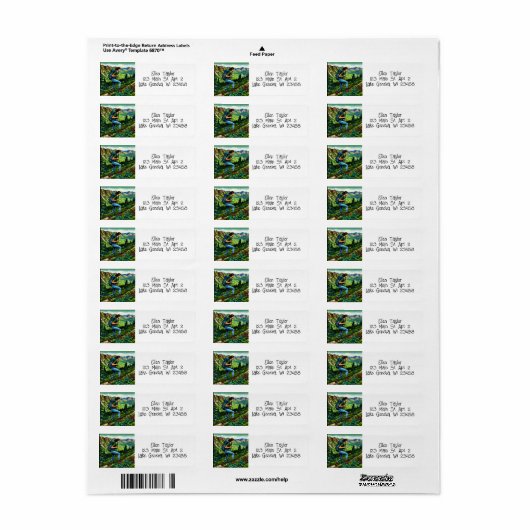 Backpacken Meisje Hiking the Trail Etiket (Full Sheet)