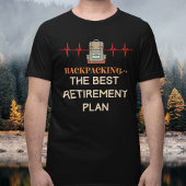 Backpacken pensioen t-shirt