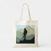 Backpacken Wandelbergen Design Canvas tas (Achterkant)