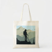 Backpacken Wandelbergen Design Canvas tas (Voorkant)