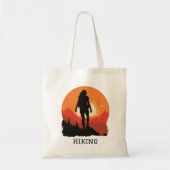 Backpacken Wandelen bij Sunset Design Canvas tas (Voorkant)