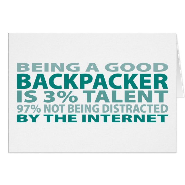 Backpacker 3% Talent (Voorkant Horizontaal)
