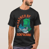 Backpacker Digital Nomade Work And Travel World Tr T-shirt (Voorkant)