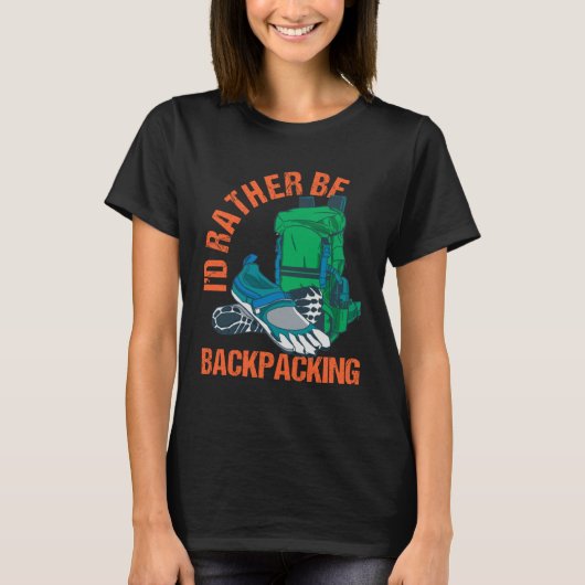 Backpacker Digital Nomade Work And Travel World Tr T-shirt (Voorkant)