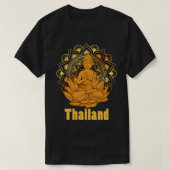 Backpacker Gift Asia Lover Buddha Thailand T-shirt (Design voorkant)