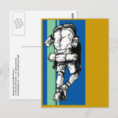 Backpacker (guy)-BlueGreen Briefkaart (Voorkant / Achterkant)