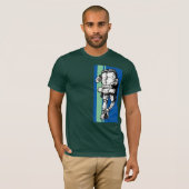 Backpacker (guy)-BlueGreen T-shirt (Voorkant volledig)