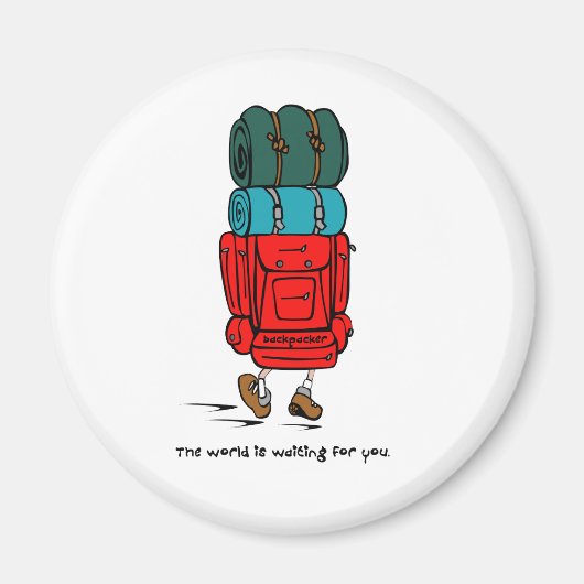 Backpacker Magneet (Voorkant)